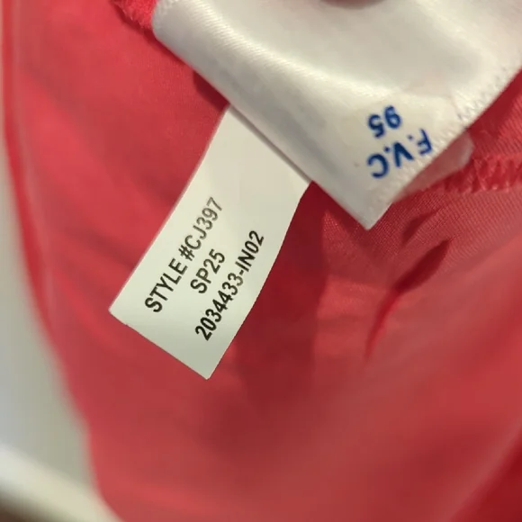 J Crew Hyacinth V-neck Dress Ramie Coral Pink size XL - Picture 7 of 11